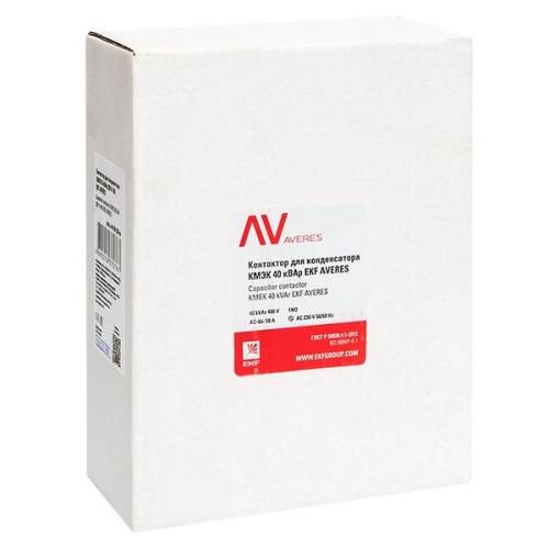 Контактор для конденсатора КМЭК 40 кВАр 230В 1NО AVERES | код ctrk-s-58-40-230-av | EKF фото 3