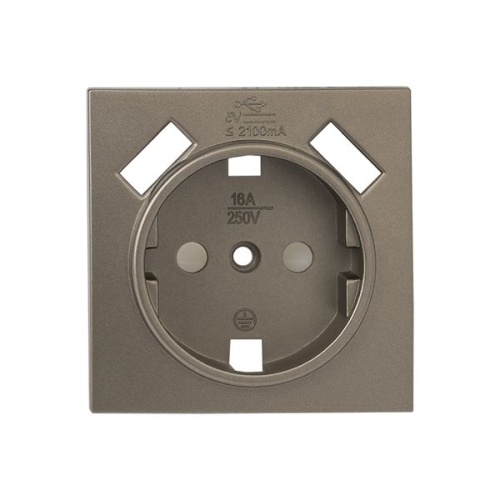 Валенсия лицевая панель розетки 1-местной с/з 16А кашемир с защ, штор, с 2 USB 2,1А PROxima | код ESR16-L-028-40-2USB | EKF фото 2 Валенсия лицевая панель розетки 1-местной с/з 16А кашемир с защ, штор, с 2 USB 2,1А PROxima | код ESR16-L-028-40-2USB | EKF фото 2