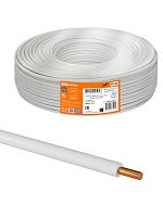 Провод ПуВнг(А)-LS 1х4,0 ГОСТ (на катушке 450м), белый TDM | код SQ0124-0101 | РЭМЗ ТМ