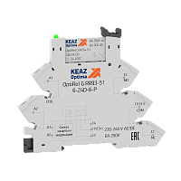 Релейный модуль 6 А OptiRel G RM38-61-110-125U-6-P-CO-G | код 280995 | КЭАЗ