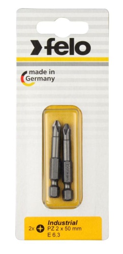 Бита крестовая Industrial PZ 2х50 (блист.2шт) | код. 3102536 | FELO Бита крестовая Industrial PZ 2х50 (блист.2шт) | код. 3102536 | FELO