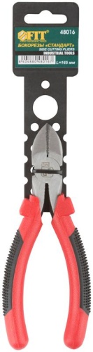 Бокорезы ''Стандарт'', красно-черные пластиковые ручки, полированная сталь 165 мм | код 48016 | FIT фото 3 Бокорезы ''Стандарт'', красно-черные пластиковые ручки, полированная сталь 165 мм | код 48016 | FIT фото 3