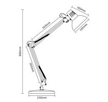 Светильник KD-431A С62 настол. Berlin 1хE27 40Вт 230В черн.+медь Camelion 13086