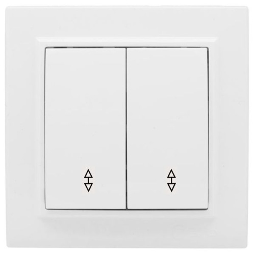 Выключатель 2-кл, СП проходной 10А белый Минск Basic | код ERV10-027-10 | EKF фото 2