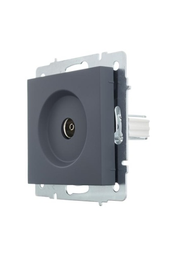 Розетка телевизионная оконечная TV 1-м СП Vesna механизм графит LEZARD 742-3488-130