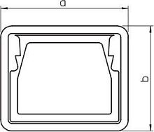 Кольцо для защиты кромок LKM 20x20 мм (серый) | код 6249842 | OBO Bettermann