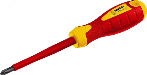 Отвертка диэлектрическая PH2х100 Профессионал | код 25262-2-100_z01 | ЗУБР