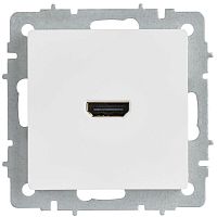 Розетка HDMI СП BRITE РHDMI-0-БрАБ механизм арктич. бел. IEK BR-H10-K91