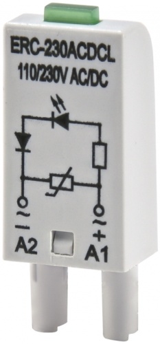 Дополнительный модуль защиты/индикации ERC-230ACDCL (Uc= 110...230V AC/DC) | код 002473042 | ETI