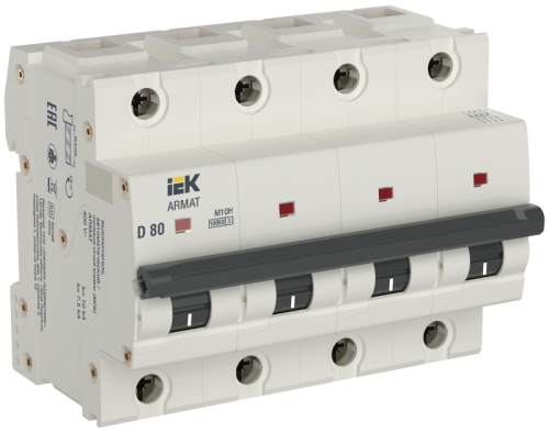 ARMAT Авт. выкл. M10H 4P D 80A IEK | код AR-M10H-4-D080 | IEK
