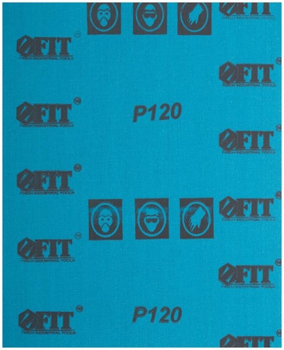 Листы шлифовальные водостойкие на тканевой основе, алюминий-оксидные, Профи 230х280 мм, 10 шт P120 | код 38196 | FIT фото 2