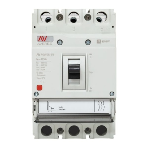 Автоматический выключатель AV POWER-2/3 225А 80kA TR AVERES | код mccb-23-225H-TR-av | EKF фото 4