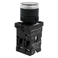 Кнопка управления NP2-EW3165 1НО+1НЗ белая AC/DC230В(LED) IP40 (R)(CHINT) | код 575305 | CHINT