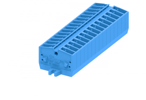 254304 Клемма TB 1-1 проходная фронт. подключение с крепеж. фланцами, сеч. 2.5мм2, син., шт | код 254304 | SUPU