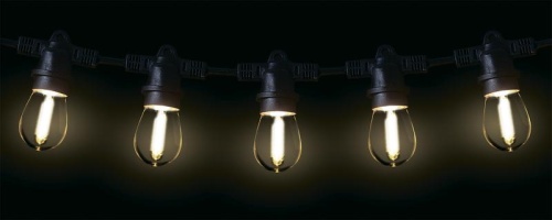 Гирлянда уличная Белт-лайт PBL-S80/L48+1.5 Black E27 IP65 (48м/80ламп/1.5м шнур) соединение в линию max750Вт (лампы в комплект не входят) | Код. 5040601 | JazzWay фото 3