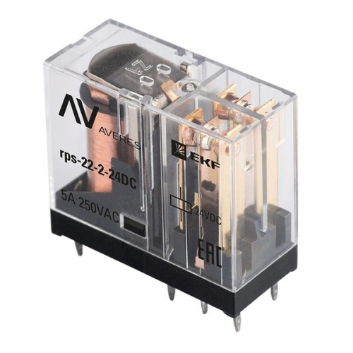 РП slim 22/2 5A 24В DC AVERES | код rps-22-2-24DC | EKF фото 2