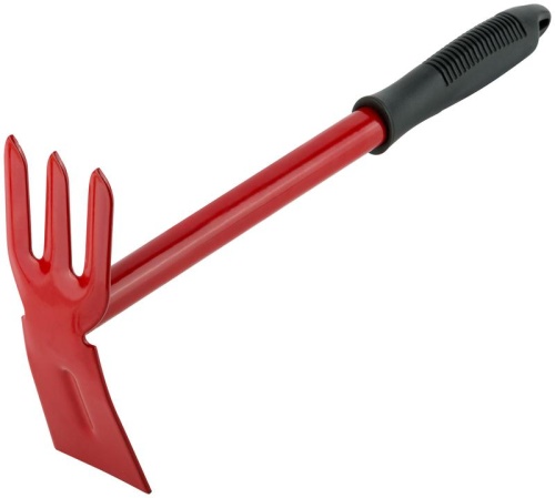 Мотыжка с ручкой МК-2(м) цельнометаллическая 3 зуба, трапеция | код 76853 | FIT фото 6