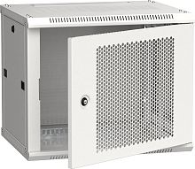 ITK Шкаф настенный LINEA W 9U 600х450мм дверь перфорированная RAL 7035 | код LWR3-09U64-PF | IEK