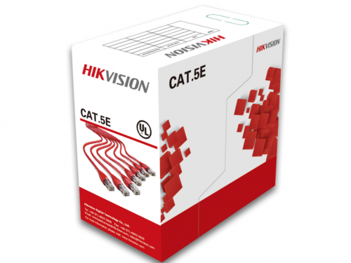 Кабель UTP для внешнней прокладки 8 жил/4 пары 24AWG CAT5E, бухта 305м | код 307400129 | Hikvision