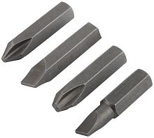 Биты для ударной отвертки CrV набор 4 шт 36 мм | код 56269 | FIT