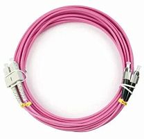 Патч-корд оптический LANMASTER, дуплексный, SC/PC-FC/PC, OM4, LSZH, 15 м | код LAN-2SC-2FC/OM4-15 | LANMASTER