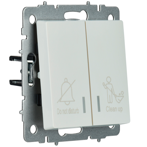 BRITE Выключ. 2-кл. с инд. отел. 10А ВС10-2-9-БрЖ жемч. IEK | код BR-V20-2-10-K36 | IEK фото 7