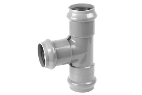 Тройник раструбный 160x110 мм. 90 градусов | код 2181120 | Хемкор