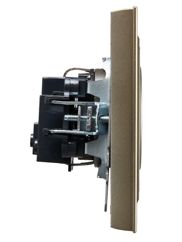 BRITE Роз. без з/к/ш 10А в сб. РСР10-1-0-БрШ шамп. IEK | код BR-R10-10-K37-F | IEK фото 5