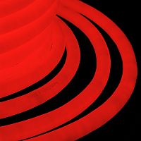 Неон гибкий LED 360 (круглый) - красный, бухта 50м | код 131-032 | NEON-NIGHT