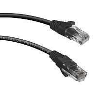 Патч-корд U/UTP категория 5е LSZH 0.3м черный | код 229930 | Hyperline