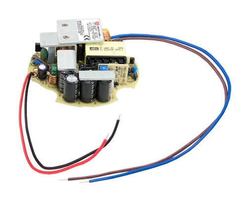 Источник питания AC-DC, 60.2Вт, стабилизация тока, вход 90…295В AC, выход 1400мА/28...43В, изоляция 3750В AC, без корпуса o99?26мм, -40…+70С | код HBG-60-1400P | MeanWell