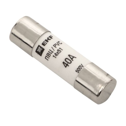 Плавкая вставка цилиндрическая ПВЦ (14х51) 40А PROxima | код pvc-14x51-40 | EKF фото 2 Плавкая вставка цилиндрическая ПВЦ (14х51) 40А PROxima | код pvc-14x51-40 | EKF фото 2