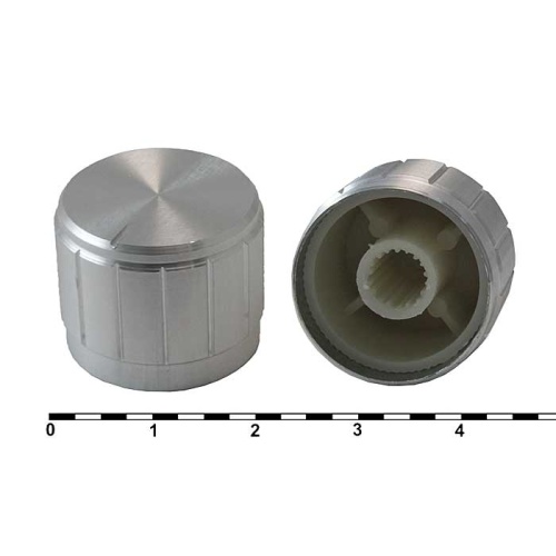 Ручка приборная RUICHI 21X17BL, на вал с зубцами | код 85159 | Ruichi