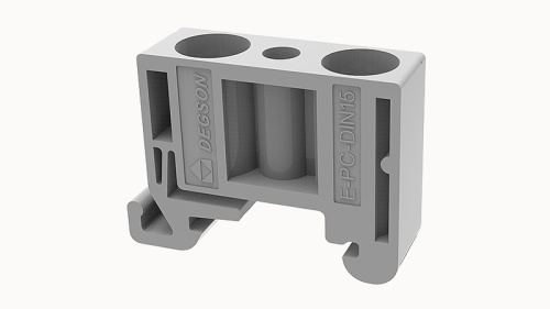 E-PC-DIN15-01P-11-00Z(H) Концевой стопор на 15 мм DIN- рейку, шт | код 11060000193 | DEGSON