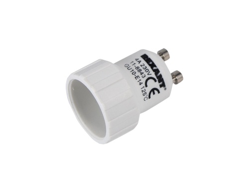 Переходник цокольный GU10-Е14 REXANT | код 11-8843 | REXANT