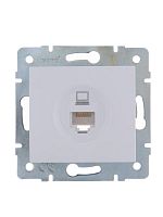 Механизм розетки компьютерн. 1-м СП KARINA RJ45 бел. LEZARD 707-0288-139