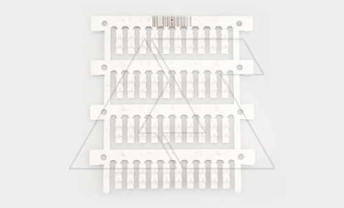 Маркировка проводника MG-TDMO-03 40591, защелкивание, D кабеля 4-4,6mm, 4-6mm2, поле 4x16mm, PC, HF, белая (набор 40 элементов) | код 4101889 | Cembre