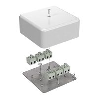 Коробка огнестойкая для кабель-канала 40-0470-FR2.5-12 Е15-Е120 103х103х45 RAL9003 (22 шт/кор) Промрукав | код 40-0470-FR2.5-12 | ПРОМРУКАВ