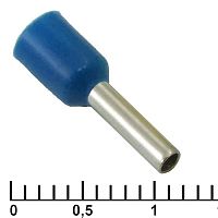 Наконечник на кабель RUICHI DN01508, синий, 1.7x8 мм, 1.5 мм2 | код 90995 | Ruichi