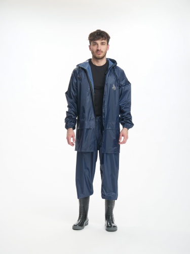 Костюм влагозащитный Тайфун (Нейлон ПВХ,200), темно-синий, 56-58 182-188 | код 87485051 | Факел
