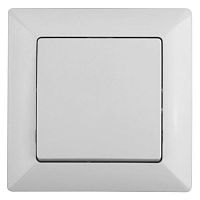 Выключатель Intro Solo 4-101-01 одноклавишный 10А-250В, IP20, СУ, белый | код Б0053540 | ЭРА