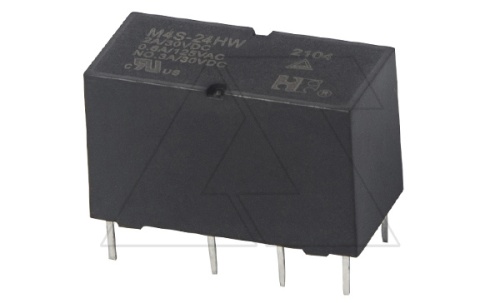 Реле M4S-24HW, 2CO, 3A(30VDC), 24VDC, для печатных плат, IP67 | код M4S24HW | Forward Relay