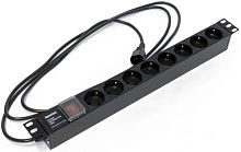 Блок розеток 8-м 10А SHE19-8SH-S-2.5IEC горизонт. шнур 2.5м