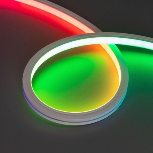 Лента герметичная DMX MOONLIGHT-TOP-B84-13x12мм 24V RGB-PX7 (18 W/m, IP67, 5м, wire x2) (Силикон) | код 41015 | Arlight