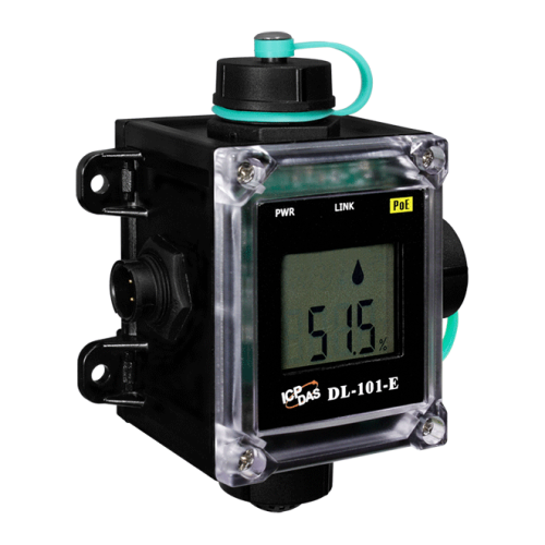 DL-101-E CR Remote Temperature/Humidity/Dew Point Data Logger with Safety Alarm (Black Cover) (RoHS) | код 00-06122085 | ICP DAS
