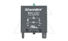 Модуль BMD-LDD1, зеленый LED+диод, 110_240VDC, поляризация +А1/-А2, черный, для STB14, SEB11-E, SUB*-E, GZP8, GZP11, MT 78 740(745) | код BMD-LDD1/110_240VDC | Shenler