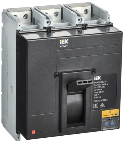 ARMAT Авт. выкл. лит. корпус 3P N 120кА 1250А ТМ рег. IEK | код AR-MCCB-3N-120-1250A-ATUC | IEK