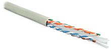 Кабель витая пара U/UTP кат.6 4х2х23AWG solid LSZH нг(А)-HF UUTP4-C6-S23-IN-LSZH-GY-305 сер. (уп.305м) | код 42048 | Hyperline