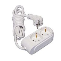 Удлинитель 2х2м с заземл. 16А IP20 ПВС 3х1.5 защ. шторки Makel N2210034