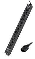 Блок распределения питания (PDU) 0U 10A с индикацией и защитой, Вых:11 С13, Вх:С14 | код R5VIEC11CDOP | DKC